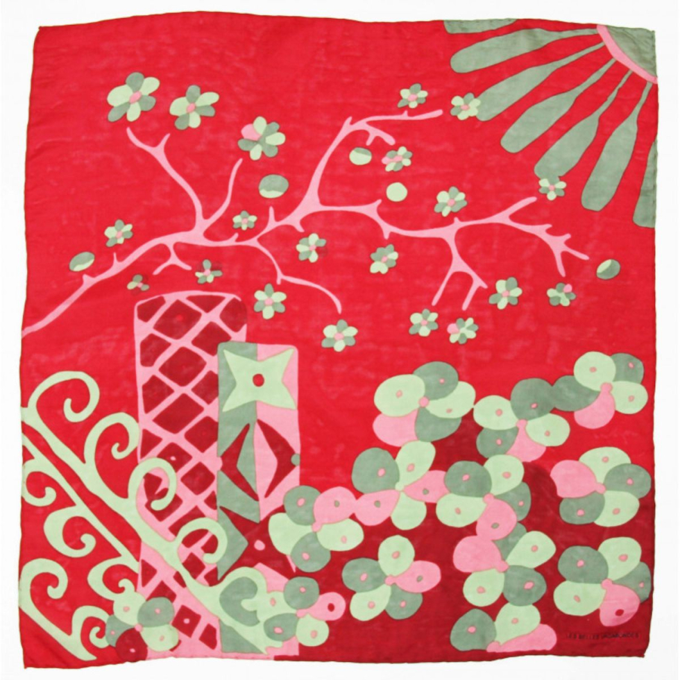 Apaszka jedwabna Mini Sakura Rouge