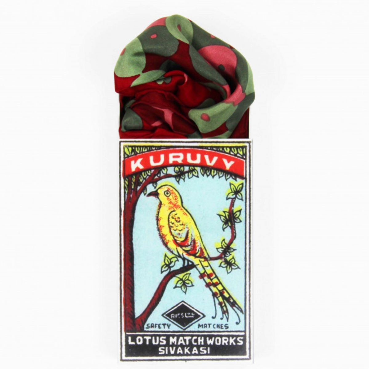 Apaszka jedwabna Mini Sakura Rouge