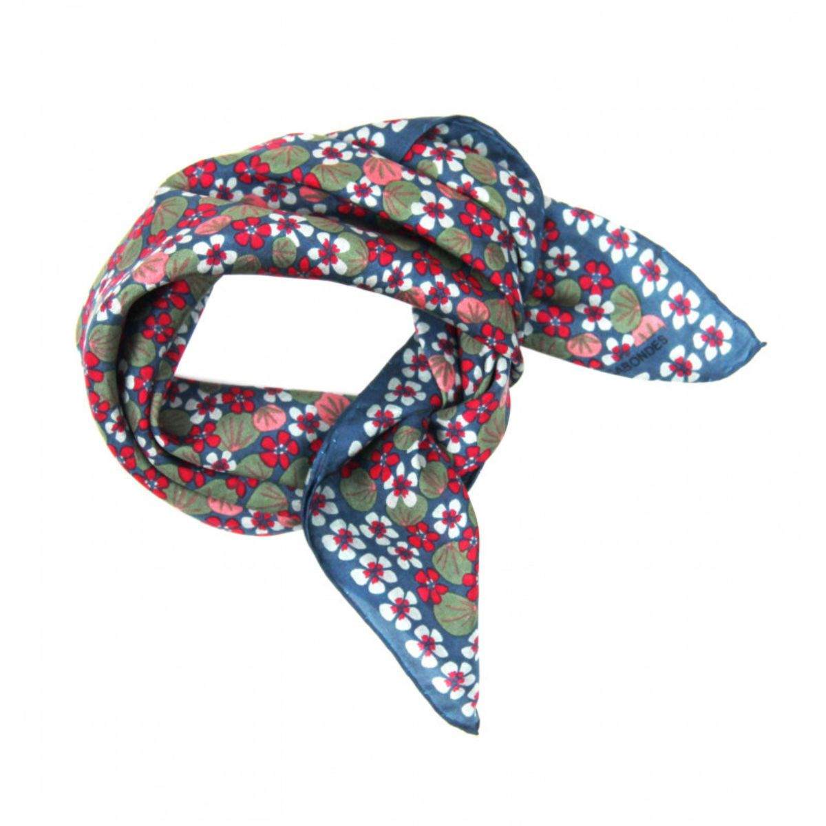 Apaszka jedwabna Mini Capucine Gris