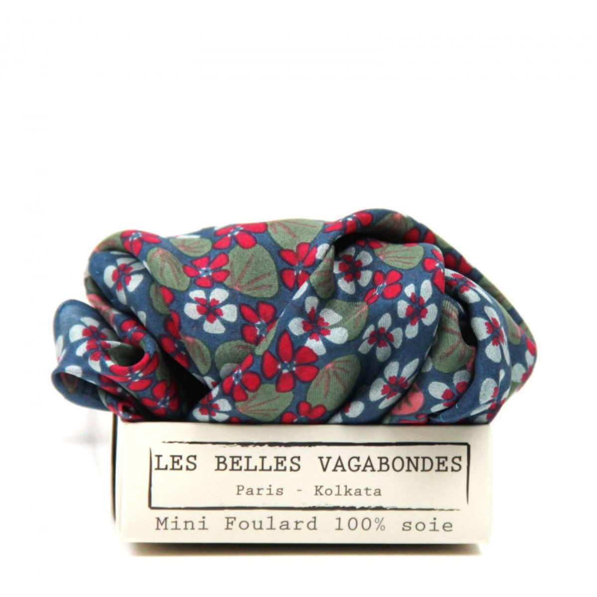 Apaszka jedwabna Mini Capucine Gris