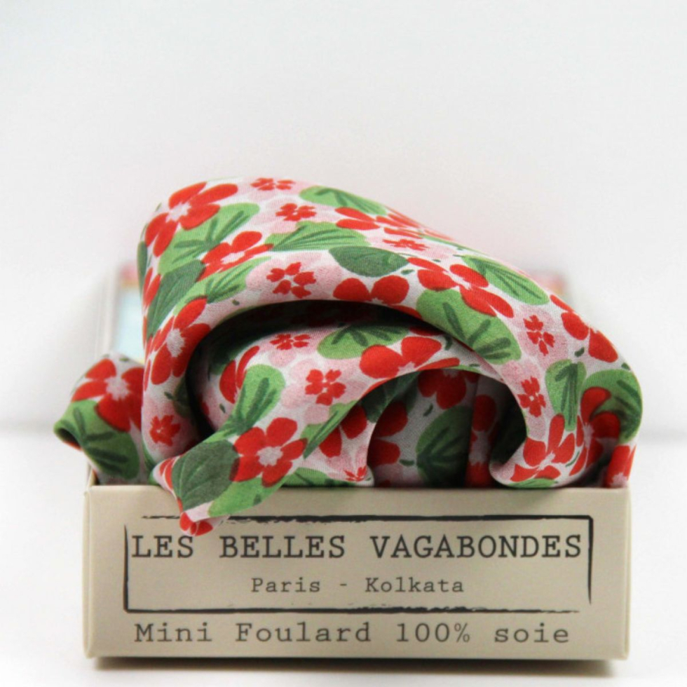 Apaszka jedwabna Mini Capucine Orange