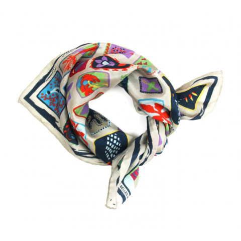 Apaszka jedwabna Mini Postcard Marine