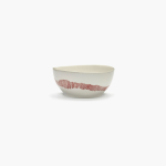 Miska S Feast White Swirl - Stripes Red