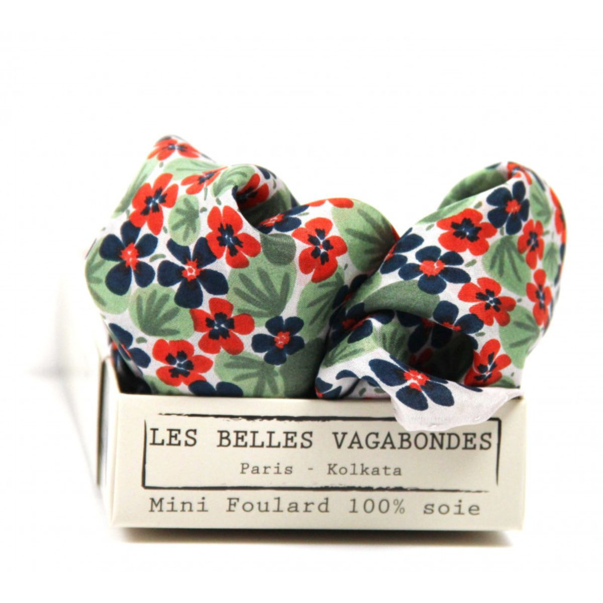 Apaszka jedwabna Mini Capucine Marine