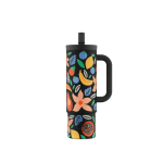 Kubek termiczny ze słomką Straw Cup Tropical Noir 800 ml