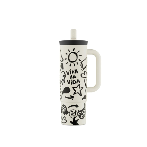 Kubek termiczny ze słomką Straw Viva la Vida 800 ml