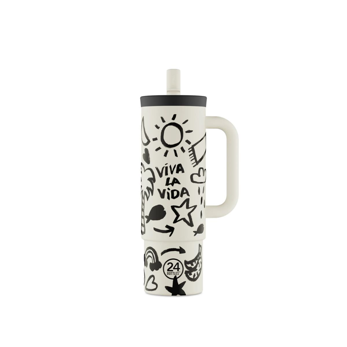 Kubek termiczny ze słomką Straw Viva la Vida 800 ml