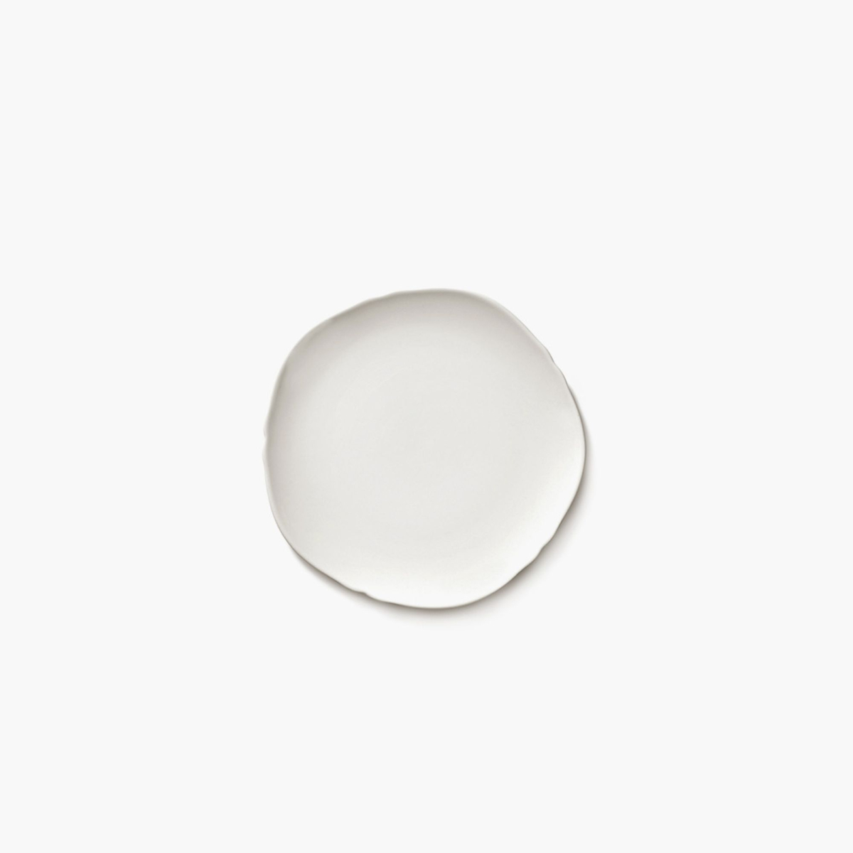 Talerz deserowy Silhouette White