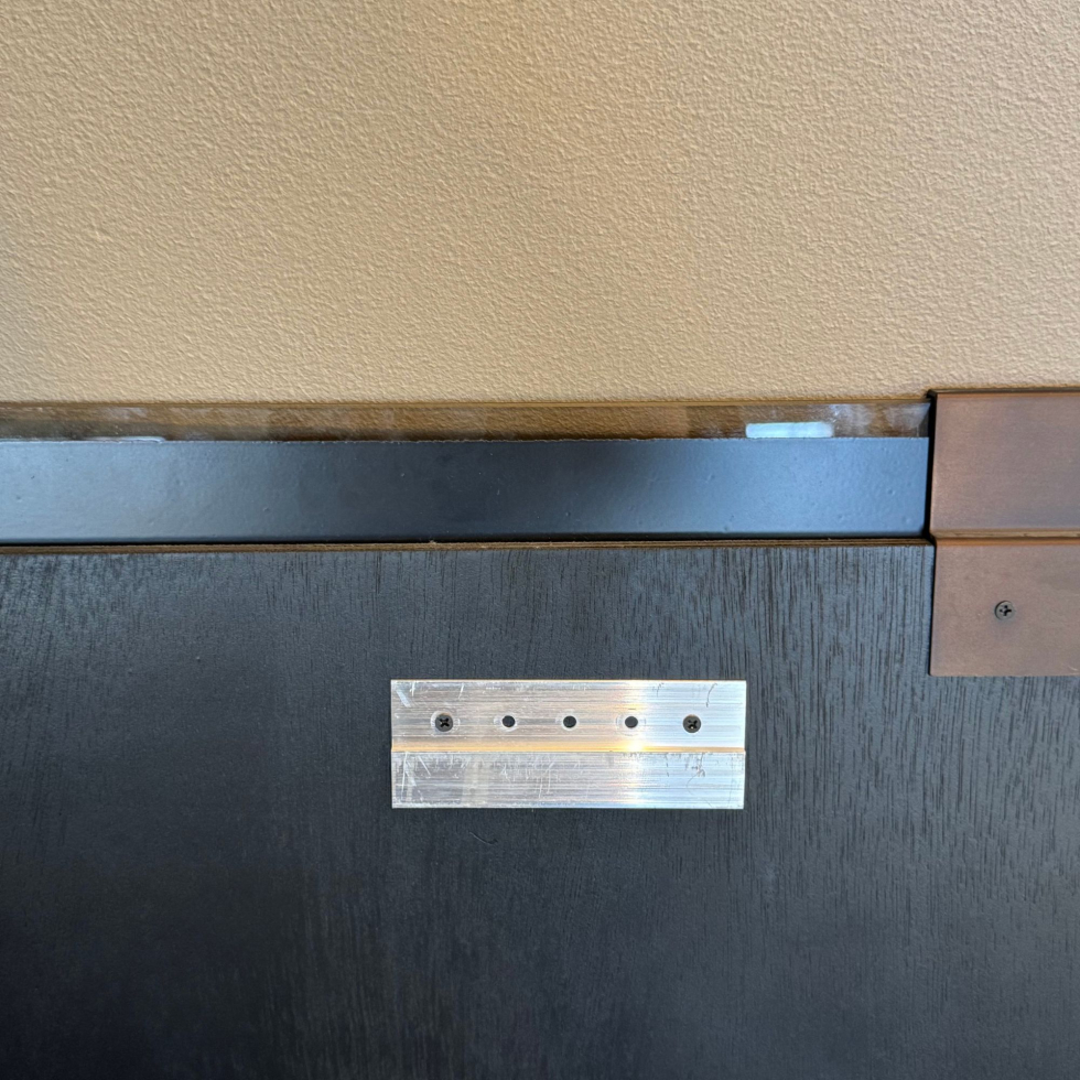 Lustro ścienne postarzane Bronze Frameless