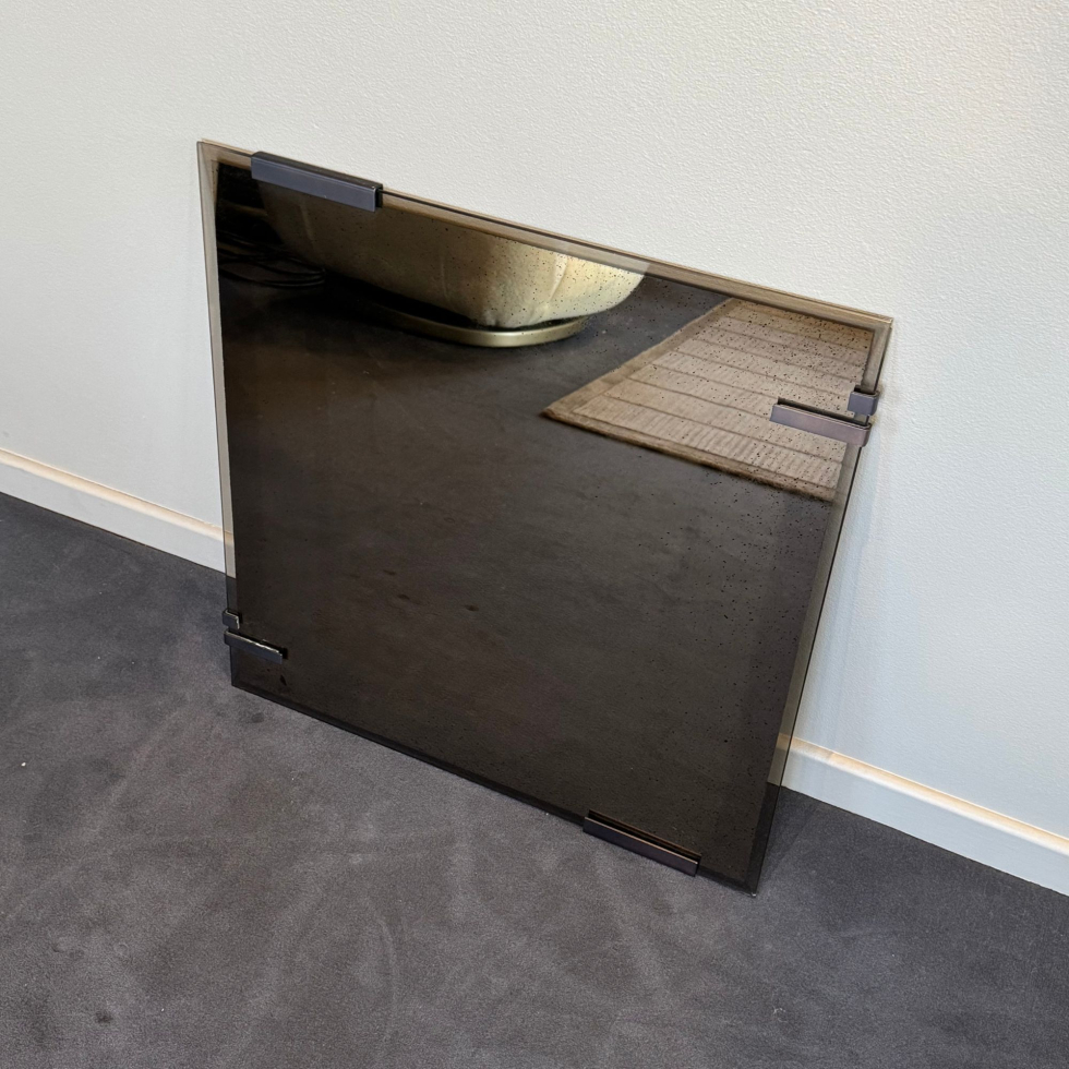 Lustro ścienne postarzane Bronze Frameless