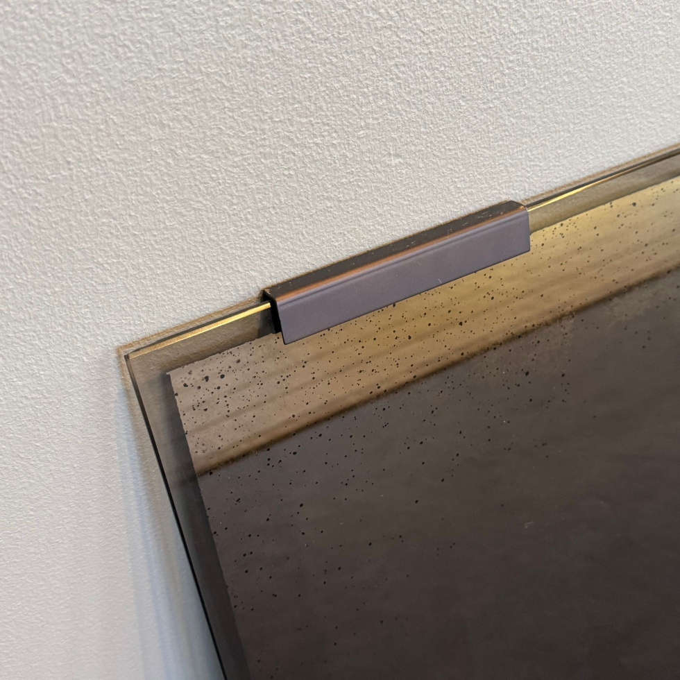 Lustro ścienne postarzane Bronze Frameless