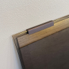 Lustro ścienne postarzane Bronze Frameless
