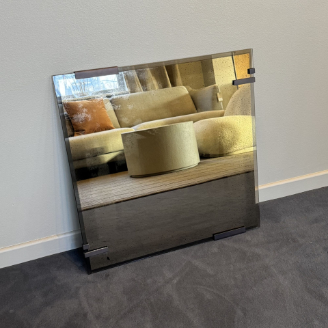 Lustro ścienne postarzane Bronze Frameless