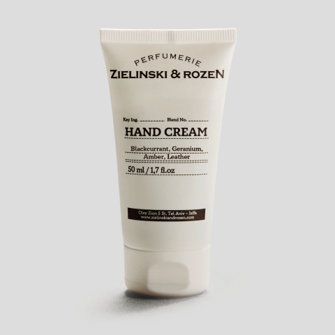 Krem do rąk 50ml Blackcurrant, Geranium, Amber, Leather