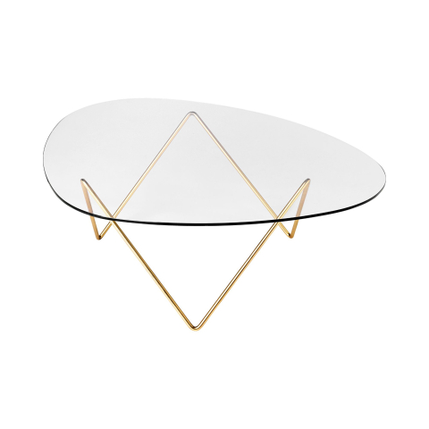 Stolik kawowy Pedrera Brass Semi Matt