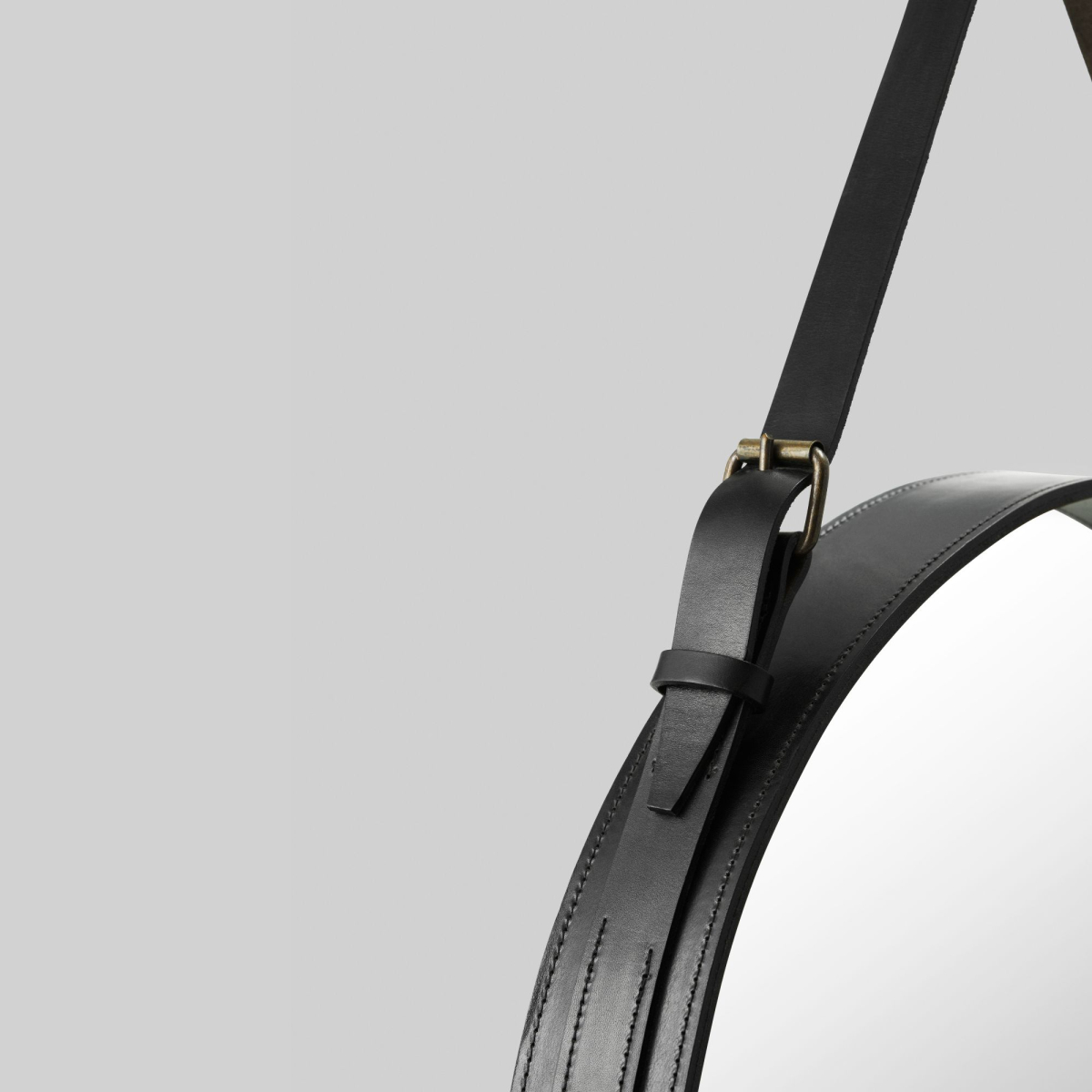 Okrągłe lustro ścienne Adnet Circulaire Ø58 cm Gubi