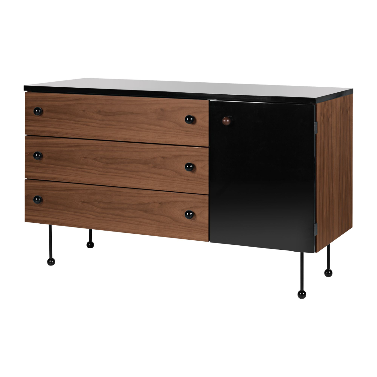 Pojemny kredens Grossman"62 Series", trzy szuflady Gubi