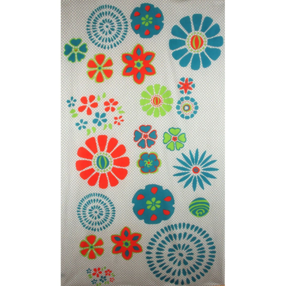 Szal bawełniany Ichimatsu Beige Gris