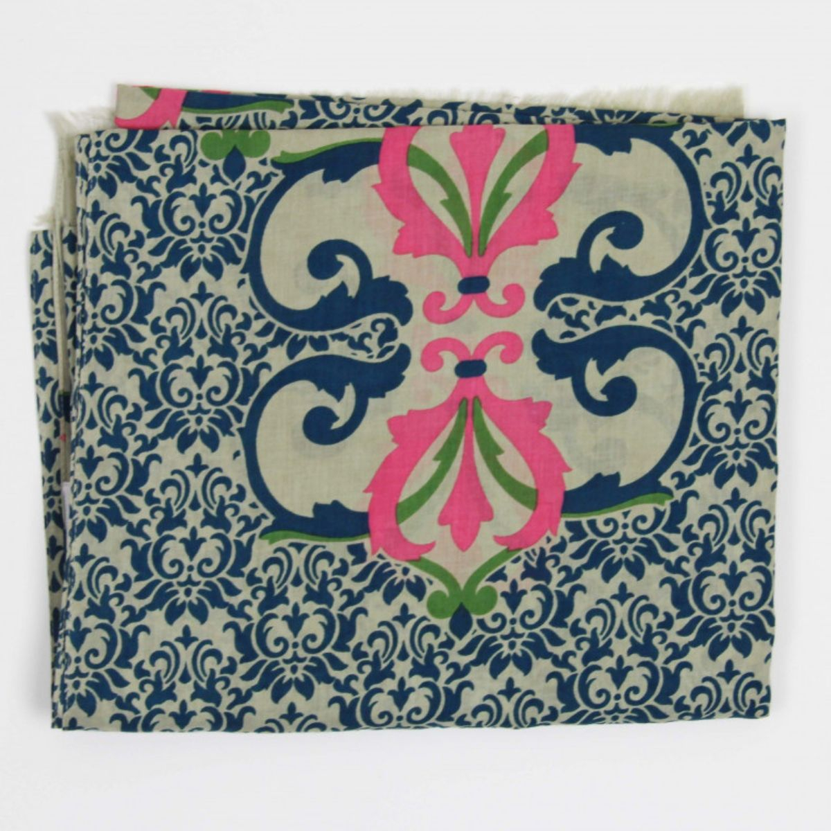 Szal bawełniany Medicis Bleu