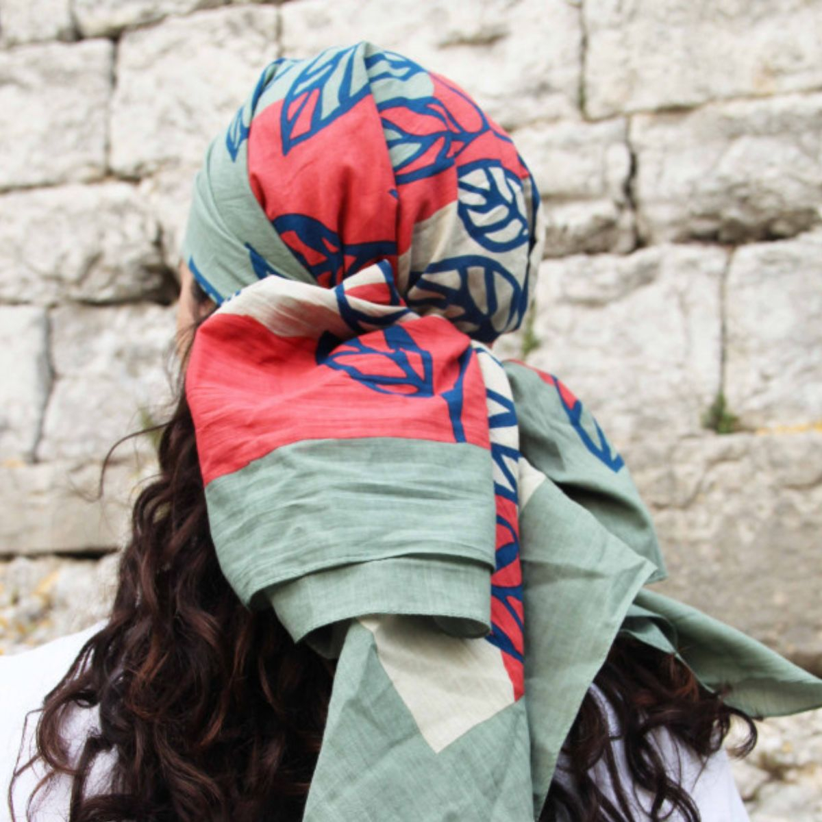 Szal bawełniany Palenque Corail