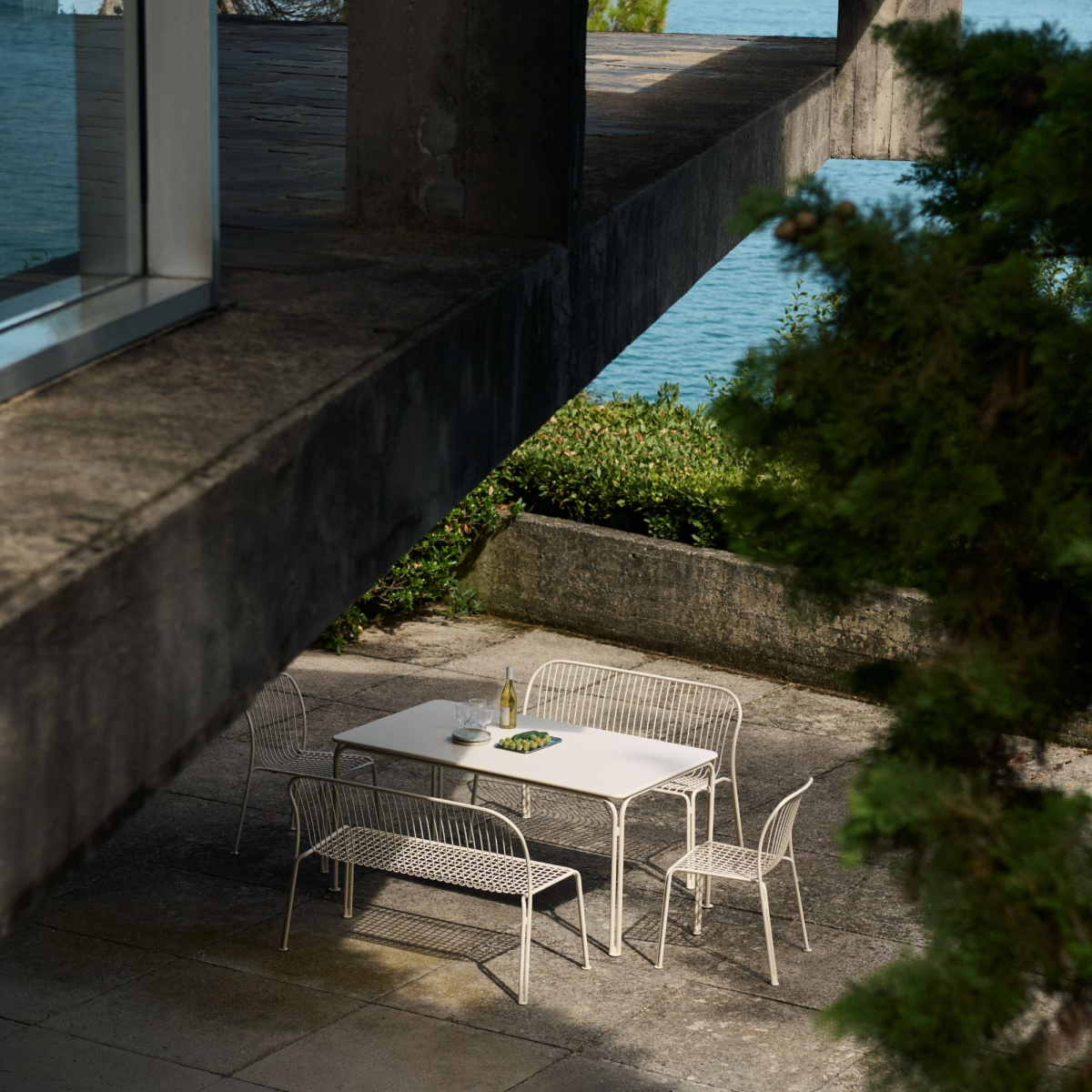 Stół outdoorowy Thorvald SC113 90x160cm Ivory