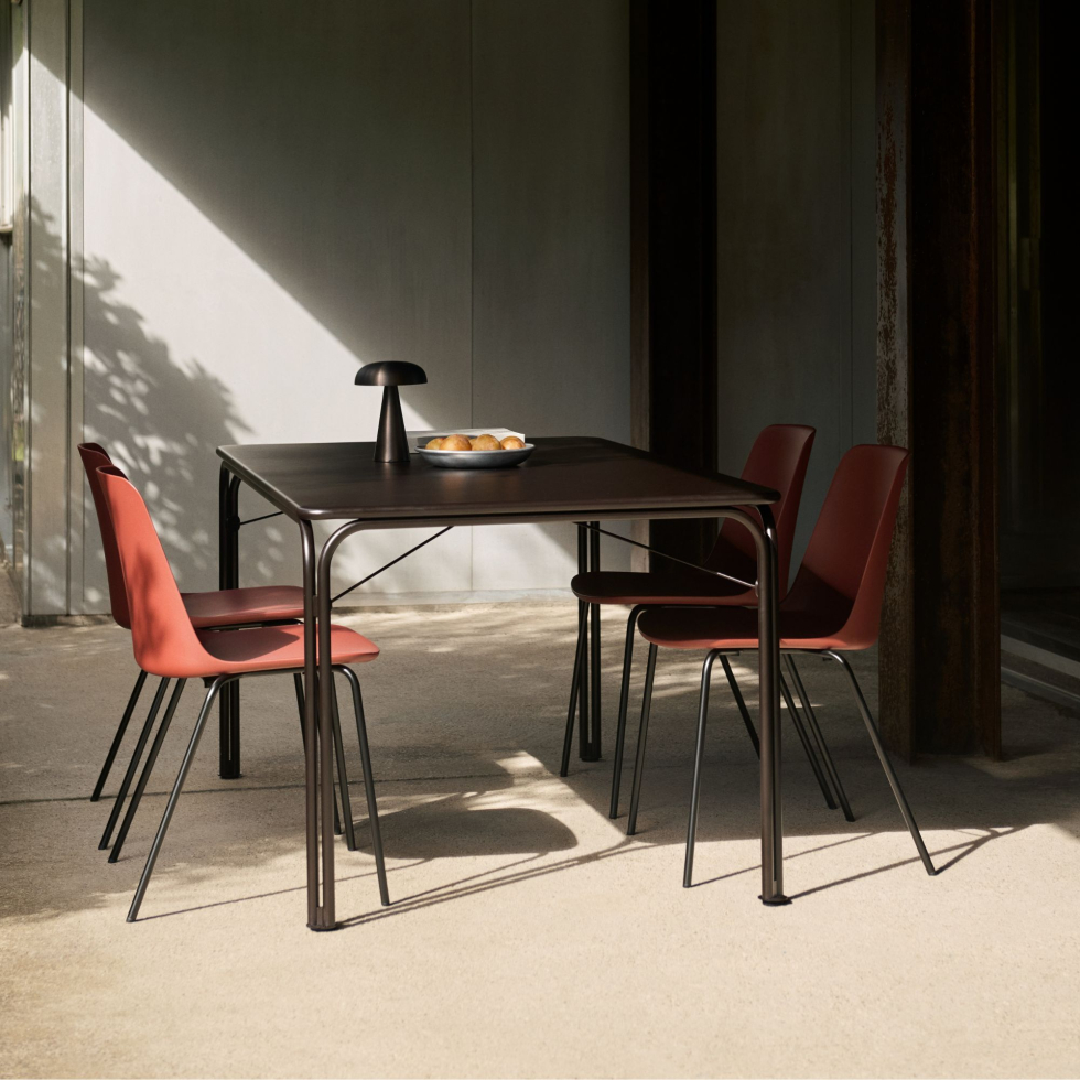 Stół outdoorowy Thorvald SC113 90x160cm Warm Black