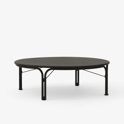 Stolik kawowy outdoorowy Thorvald SC109 Ø115cm Warm Black