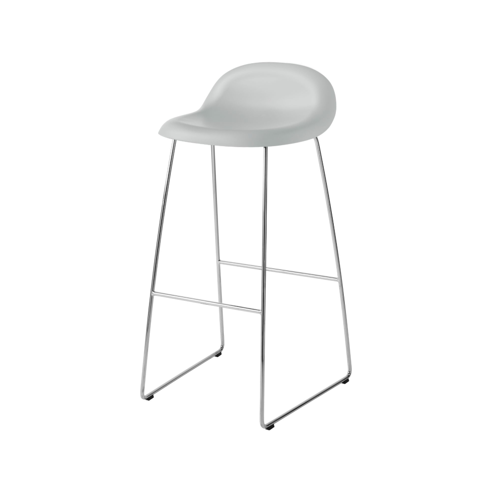 Tapicerowane krzesło barowe 3D Gubi