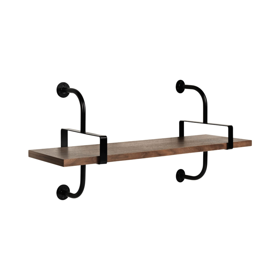 Wykonana z metalu i drewna półka Demon Gubi