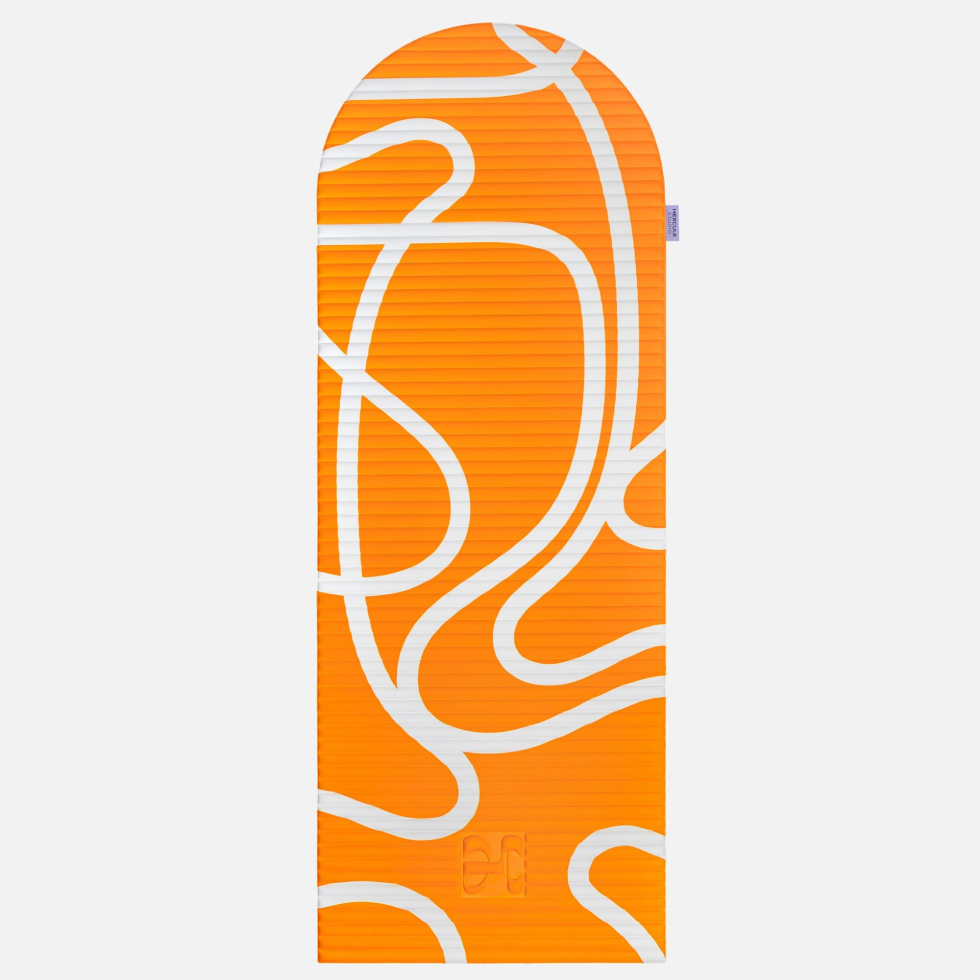 Mata do ćwiczeń Archy Bari Orange pop print