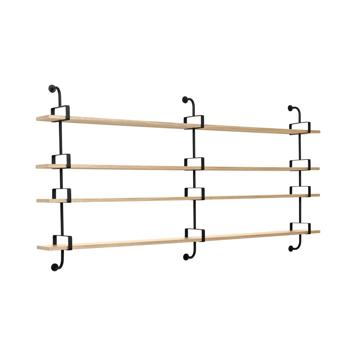 Wykonana z metalu i drewna półka ścienna Demon 4 Gubi