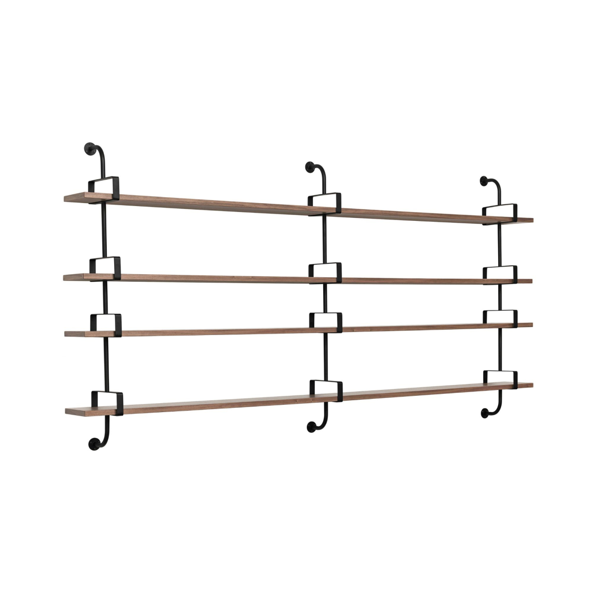 Wykonana z metalu i drewna półka ścienna Demon 4 Gubi