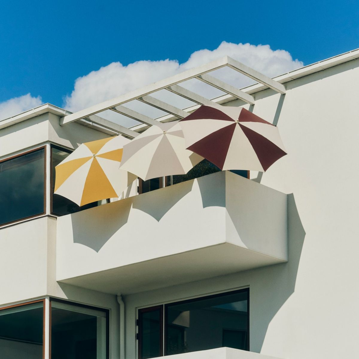 Parasol Terrazza Octagon Off White Grey