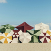 Parasol Terrazza Octagon Off White Grey