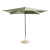 Parasol Terrazza Square Off White Dark Green