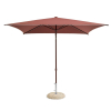 Parasol Terrazza Square Off White Burgundy