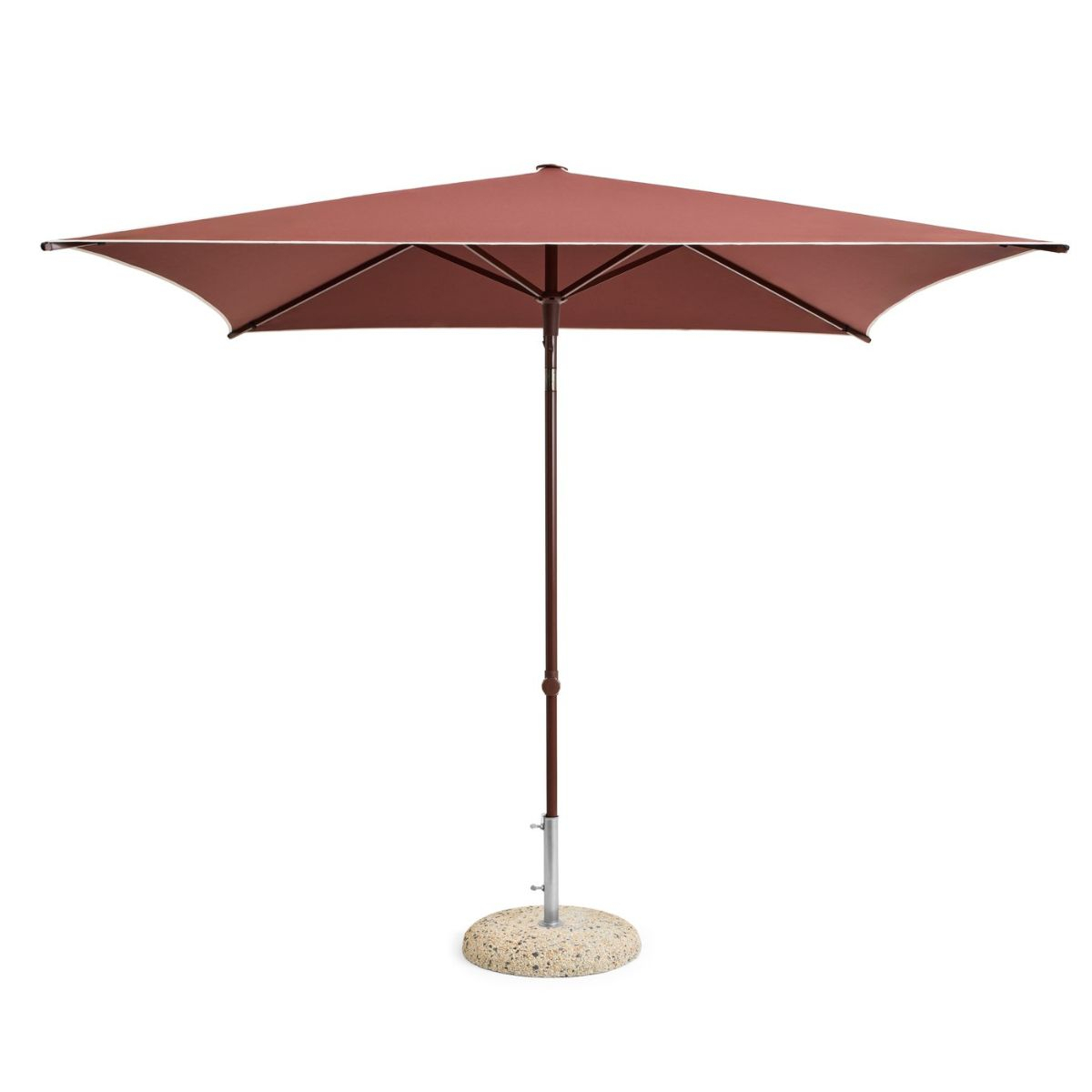 Parasol Terrazza Square Off White Burgundy