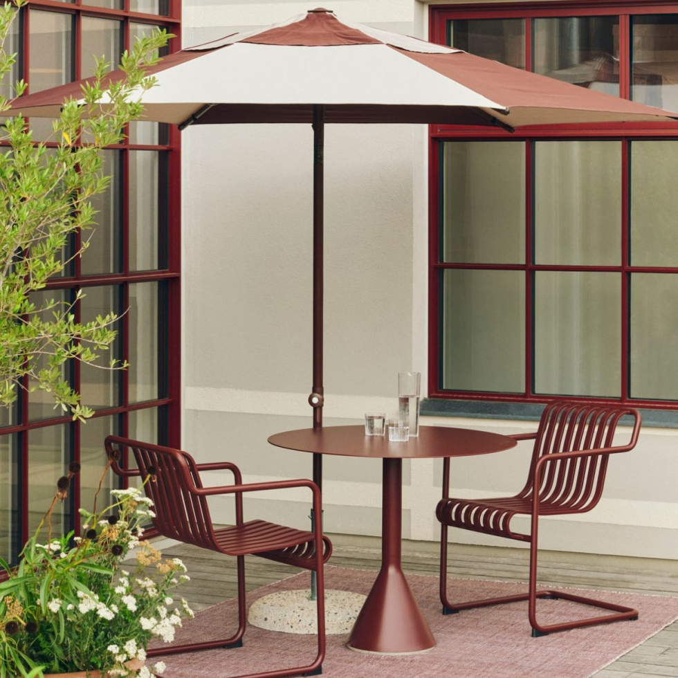 Parasol Terrazza Hexagon Off White Burgundy