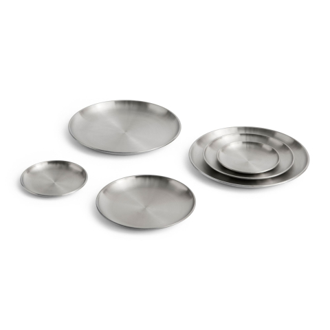 Zestaw 2 stalowych talerzyków S Outdoor Market