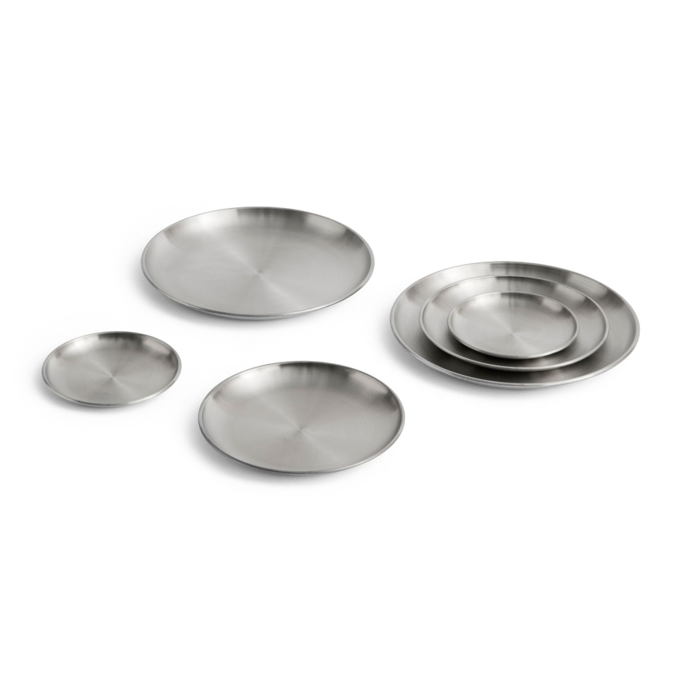 Zestaw 2 stalowych talerzyków S Outdoor Market