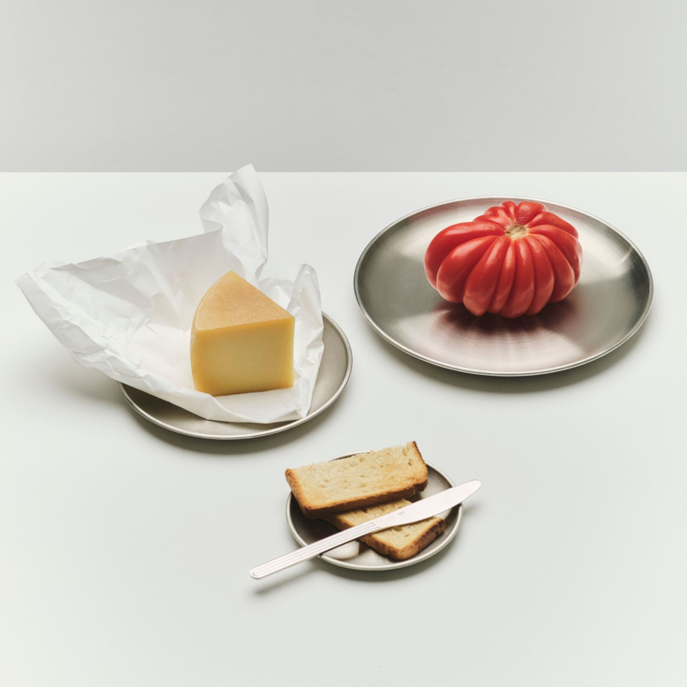 Zestaw 2 stalowych talerzyków S Outdoor Market