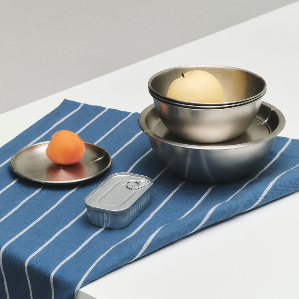 Outdoor Market Zestaw 2 stalowych talerzyków S