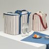 Torba na butelki Beige Red Stripe Outdoor Market