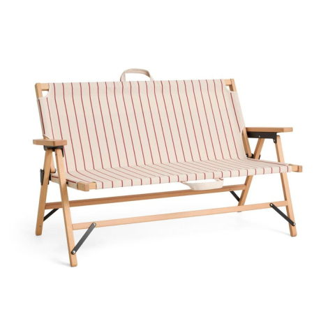 Sofa Składana Beige Red Stripe Outdoor Market