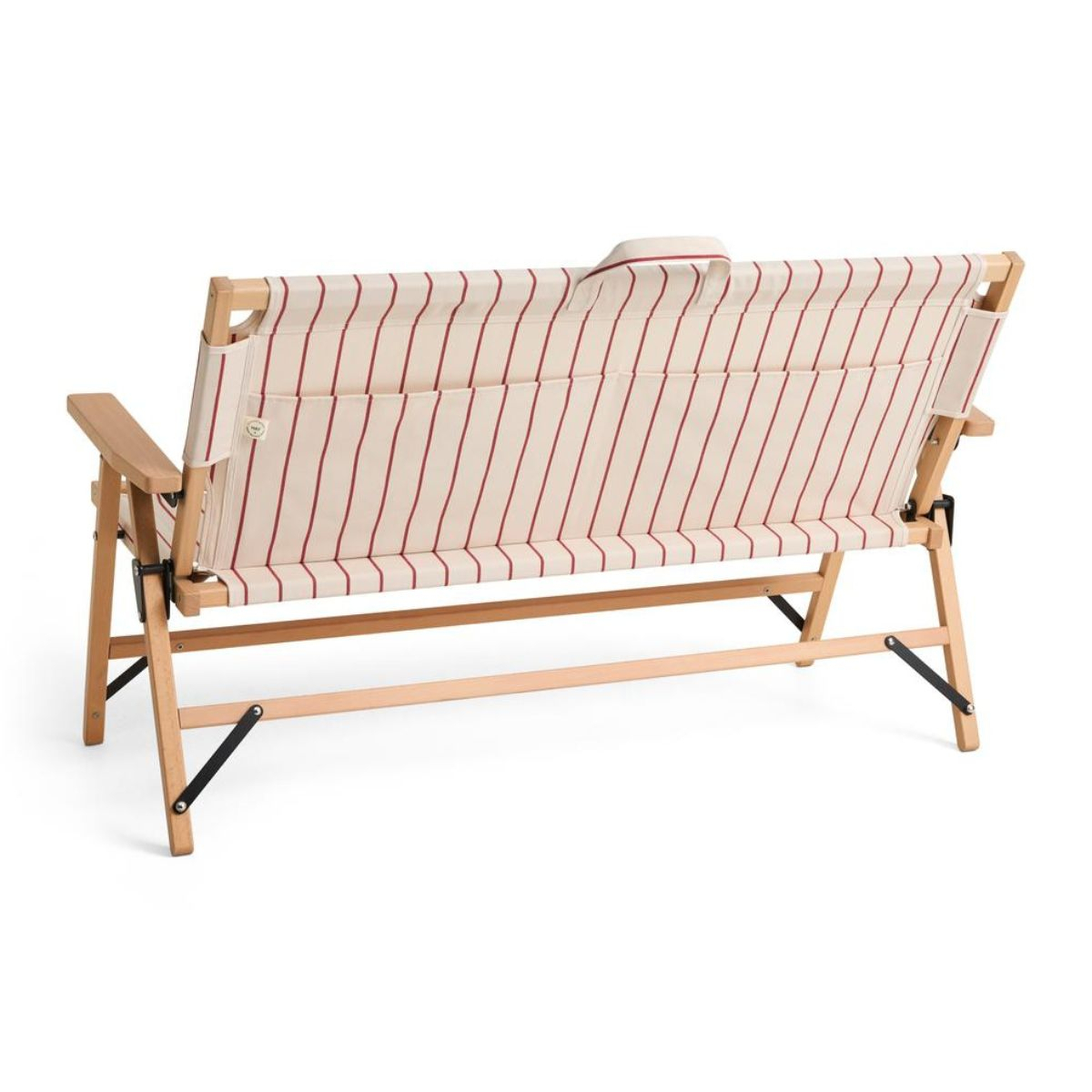 Sofa Składana Beige Red Stripe Outdoor Market