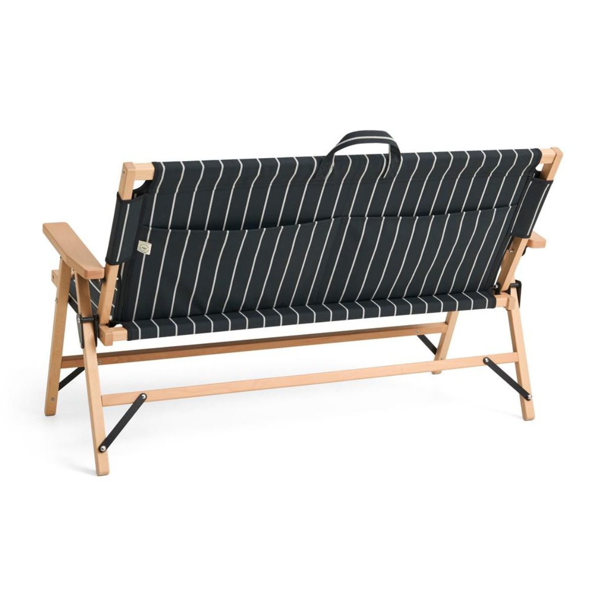 Sofa Składana Black Beige Stripe Outdoor Market