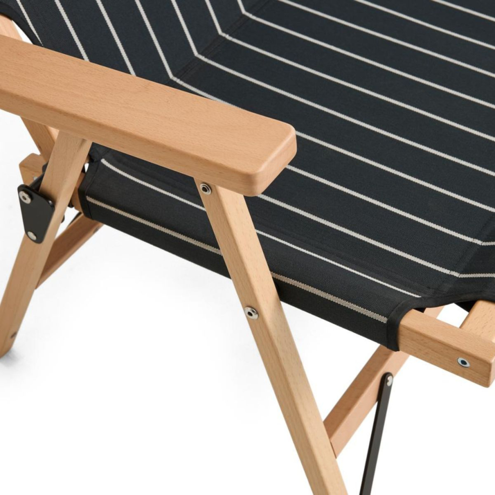 Sofa Składana Black Beige Stripe Outdoor Market
