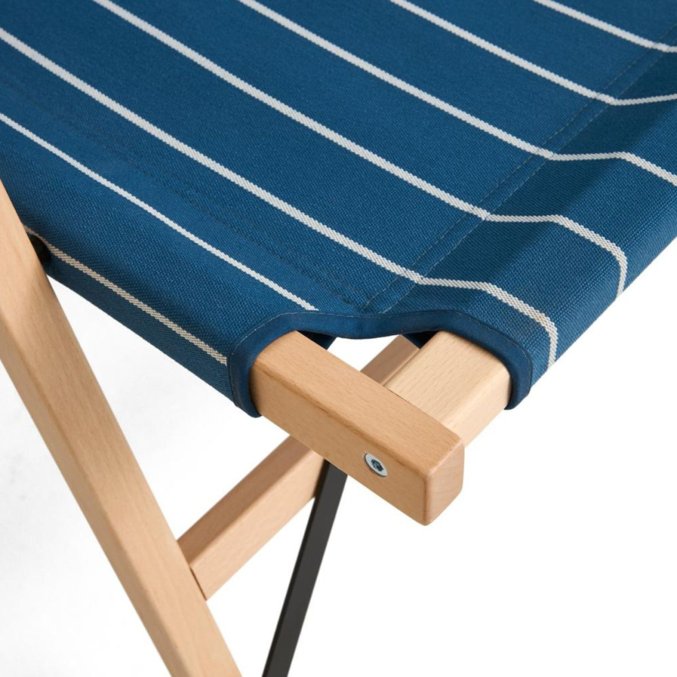 Sofa Składana Blue Beige Stripe Outdoor Market