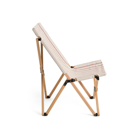 Leżak składany Beige Red Stripe Outdoor Market