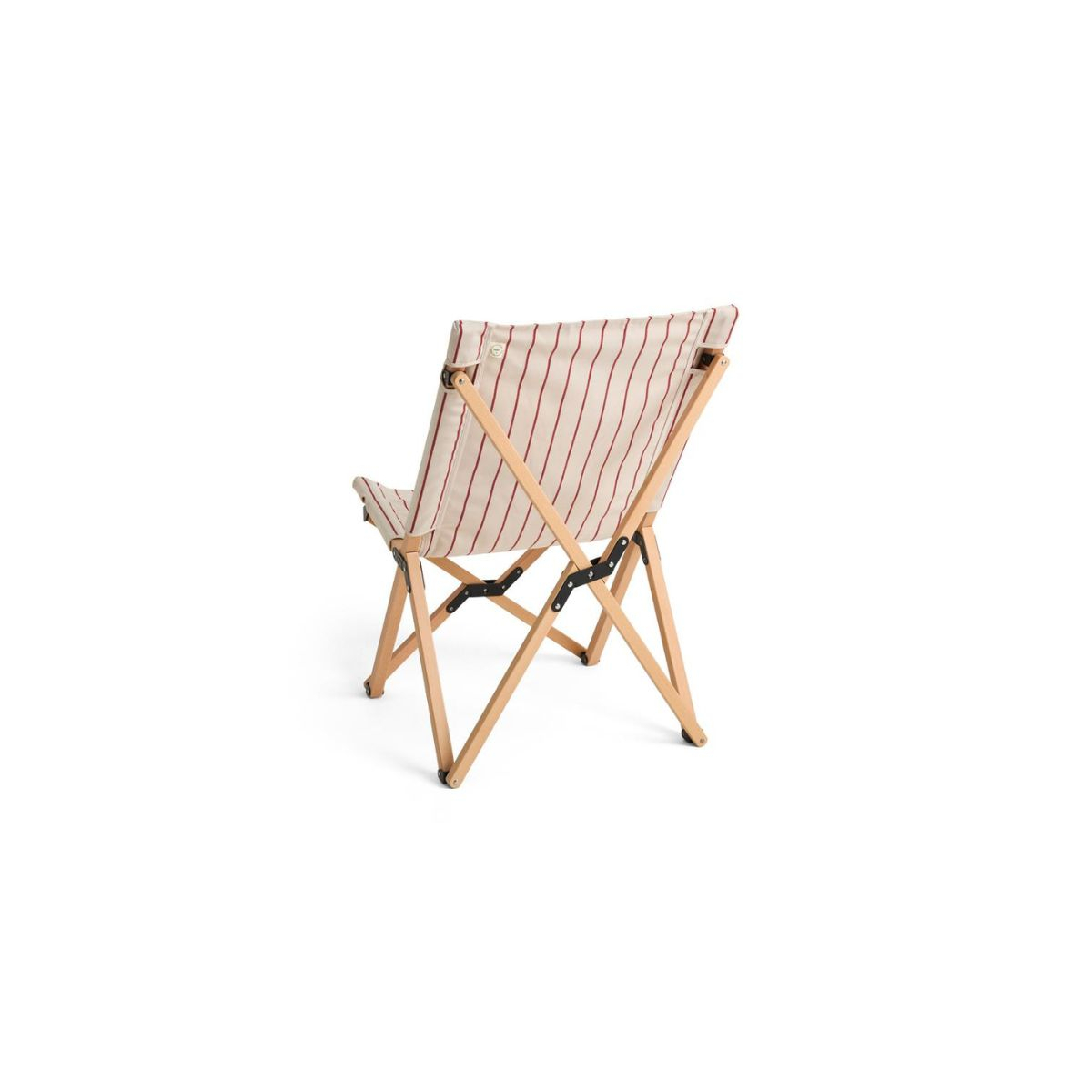 Leżak składany Beige Red Stripe Outdoor Market